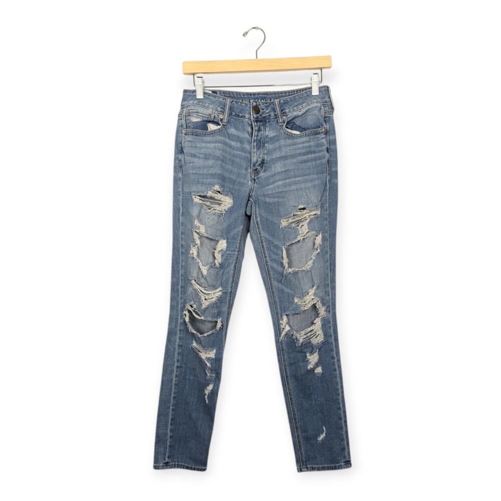 American Eagle Light Blue Tom Girl Skinny Jeans Size 4